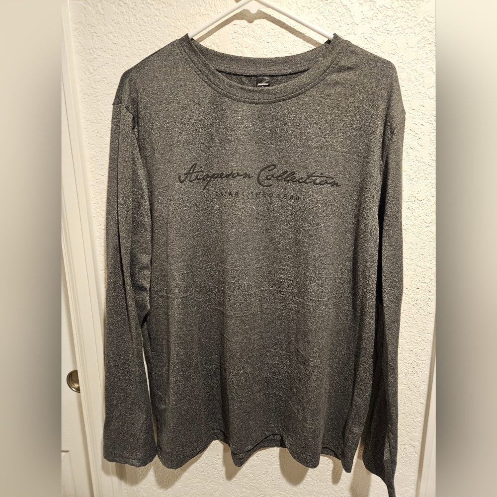 MANFINITY Dark Gray Long Sleeve Shirt